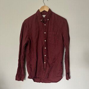 Taylor Stitch - The Jack in Rust Linen - M - 40